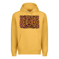 Mustard leopard glitter background Premium Hoodie - RanaPortraitStore