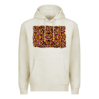 Oatmeal Heather leopard glitter background Premium Hoodie - RanaPortraitStore