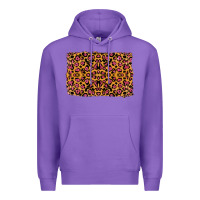 Purple leopard glitter background Premium Hoodie - RanaPortraitStore