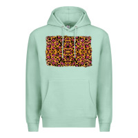 Seafoam leopard glitter background Premium Hoodie - RanaPortraitStore