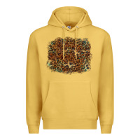 Leopard Tooled Leather Turquoise Premium Hoodie | Teevron