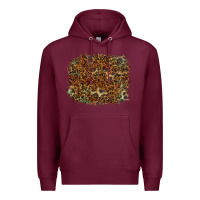 Burgundy leopard tooled leather turquoise Premium Hoodie - RanaPortraitStore