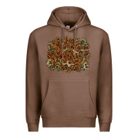 Chestnut leopard tooled leather turquoise Premium Hoodie - RanaPortraitStore