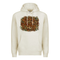 Oatmeal Heather leopard tooled leather turquoise Premium Hoodie - RanaPortraitStore
