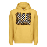 Antique Gold racing leopard background Premium Hoodie - RanaPortraitStore