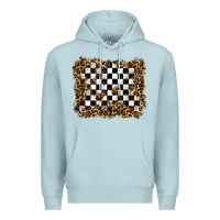 Blue Mist racing leopard background Premium Hoodie - RanaPortraitStore
