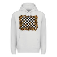 Dove Grey racing leopard background Premium Hoodie - RanaPortraitStore