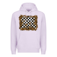 Lilac racing leopard background Premium Hoodie - RanaPortraitStore