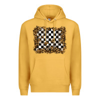 Mustard racing leopard background Premium Hoodie - RanaPortraitStore
