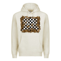Oatmeal Heather racing leopard background Premium Hoodie - RanaPortraitStore