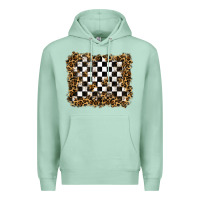 Seafoam racing leopard background Premium Hoodie - RanaPortraitStore