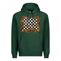 Sports Green racing leopard background Premium Hoodie - RanaPortraitStore