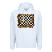 White racing leopard background Premium Hoodie - RanaPortraitStore