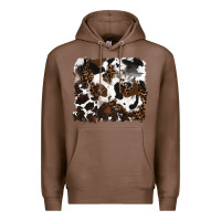 Chestnut leopard cowhide background Premium Hoodie - RanaPortraitStore