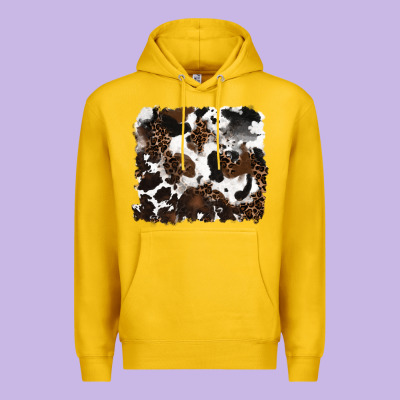 Leopard Cowhide Background Premium Hoodie Designed By Ranaportraitstore