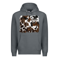 Rock leopard cowhide background Premium Hoodie - RanaPortraitStore