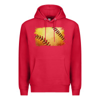 Cardinal softball brushstroke Premium Hoodie - RanaPortraitStore