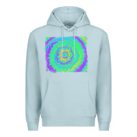 Blue Mist tie dye backround Premium Hoodie - RanaPortraitStore