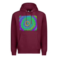 Burgundy tie dye backround Premium Hoodie - RanaPortraitStore