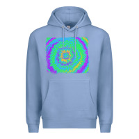 Colony Blue tie dye backround Premium Hoodie - RanaPortraitStore
