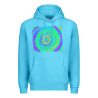 Ocean Blue tie dye backround Premium Hoodie - RanaPortraitStore