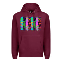 Burgundy tie dye brushstrokes Premium Hoodie - RanaPortraitStore