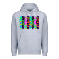 Heather Grey tie dye brushstrokes Premium Hoodie - RanaPortraitStore