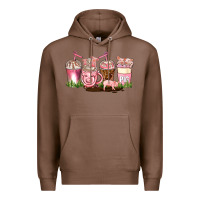 Chestnut pig coffee cups Premium Hoodie - AdoDesignShop