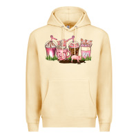 Pina Colada pig coffee cups Premium Hoodie - AdoDesignShop