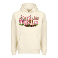 Sandshell pig coffee cups Premium Hoodie - AdoDesignShop