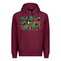 Burgundy western background Premium Hoodie - RanaPortraitStore