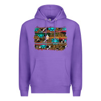 Purple western background Premium Hoodie - RanaPortraitStore