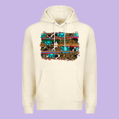 Western Background Premium Hoodie Designed By Ranaportraitstore