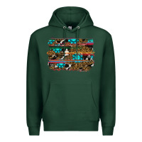 Sports Green western background Premium Hoodie - RanaPortraitStore