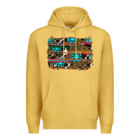 Antique Gold western background Premium Hoodie - RanaPortraitStore