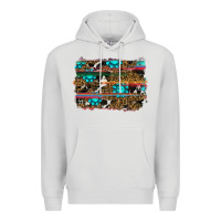Dove Grey western background Premium Hoodie - RanaPortraitStore