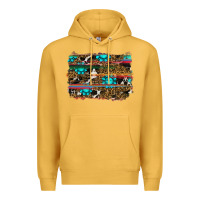 Mustard western background Premium Hoodie - RanaPortraitStore