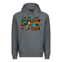 Rock western background Premium Hoodie - RanaPortraitStore