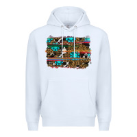 White western background Premium Hoodie - RanaPortraitStore