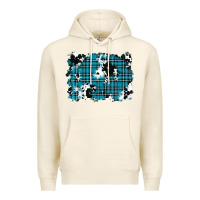 Tofu winter plaid cowhide pattern background Premium Hoodie - RanaPortraitStore