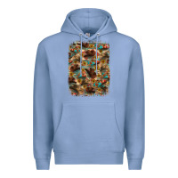Colony Blue western  background Premium Hoodie - RanaPortraitStore