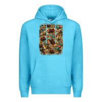 Ocean Blue western  background Premium Hoodie - RanaPortraitStore
