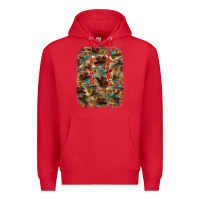 Red western  background Premium Hoodie - RanaPortraitStore