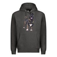 Charcoal Heather American akita Premium Hoodie - RanaPortraitStore