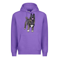 Purple American akita Premium Hoodie - RanaPortraitStore
