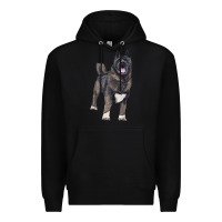 Black American akita Premium Hoodie - RanaPortraitStore