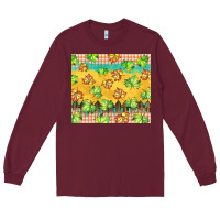 Burgundy fall leaf tumbler Long Sleeve Tee - BarkalooDesign