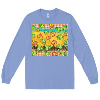 Colony Blue fall leaf tumbler Long Sleeve Tee - BarkalooDesign