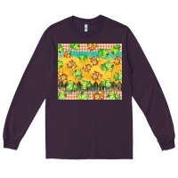 Plum fall leaf tumbler Long Sleeve Tee - BarkalooDesign