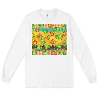 White fall leaf tumbler Long Sleeve Tee - BarkalooDesign